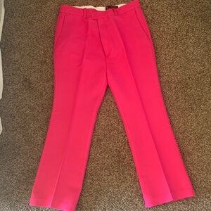 Vibrant Pink Men's Dress Pants